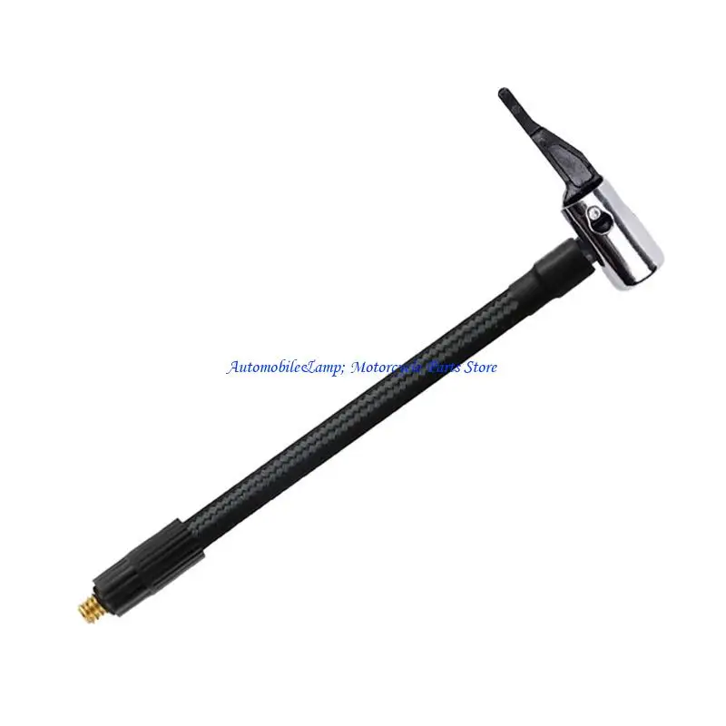 H7BD Tire Inflator Hose Extension Tube Bike Car Tyre Locking Air Chuck Adapter For Inflatable Air Pump Threaded