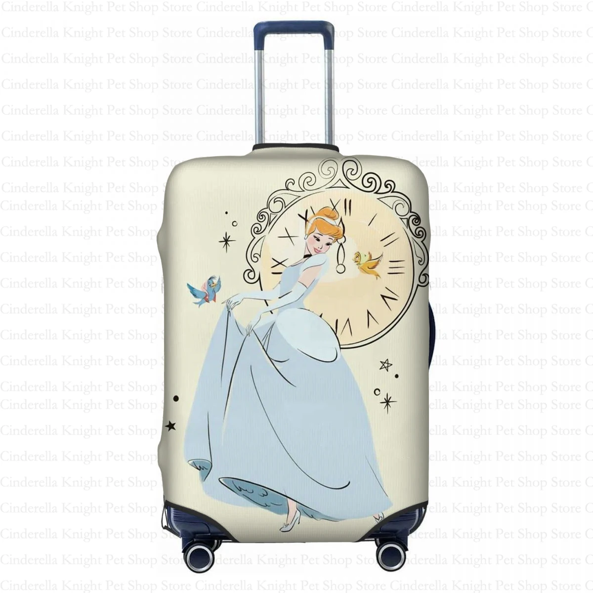 Fits 18-32 inch travel suitcases Anti-scratch cover Customized Sandi Princess Cinderella Pattern Travel Luggage Cover