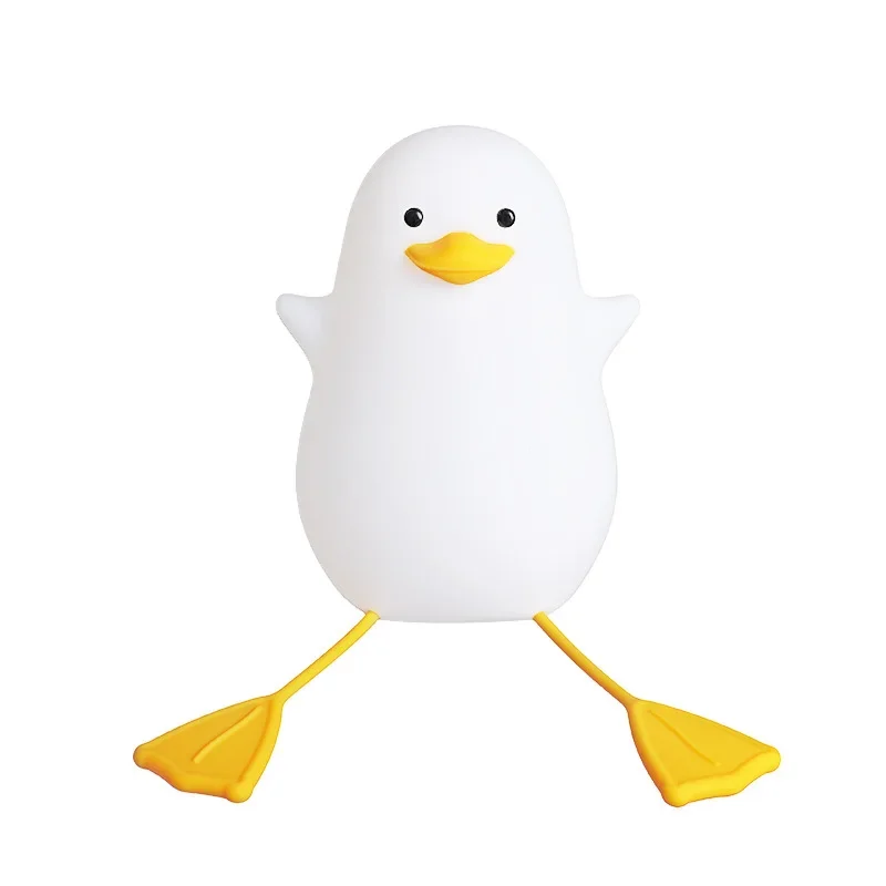 Small night duck silicone pat light USB charging mobile phone bracket  for LED night light