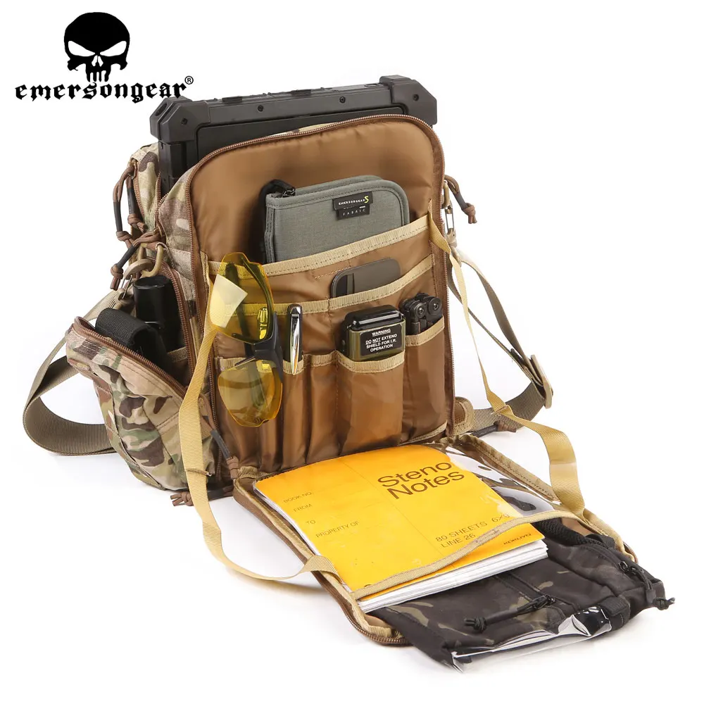 Emersongear, tableta táctica, portátil, bolsas de mensajero medianas, bandolera de viaje al aire libre, bolsa de hombro para caza Airsoft