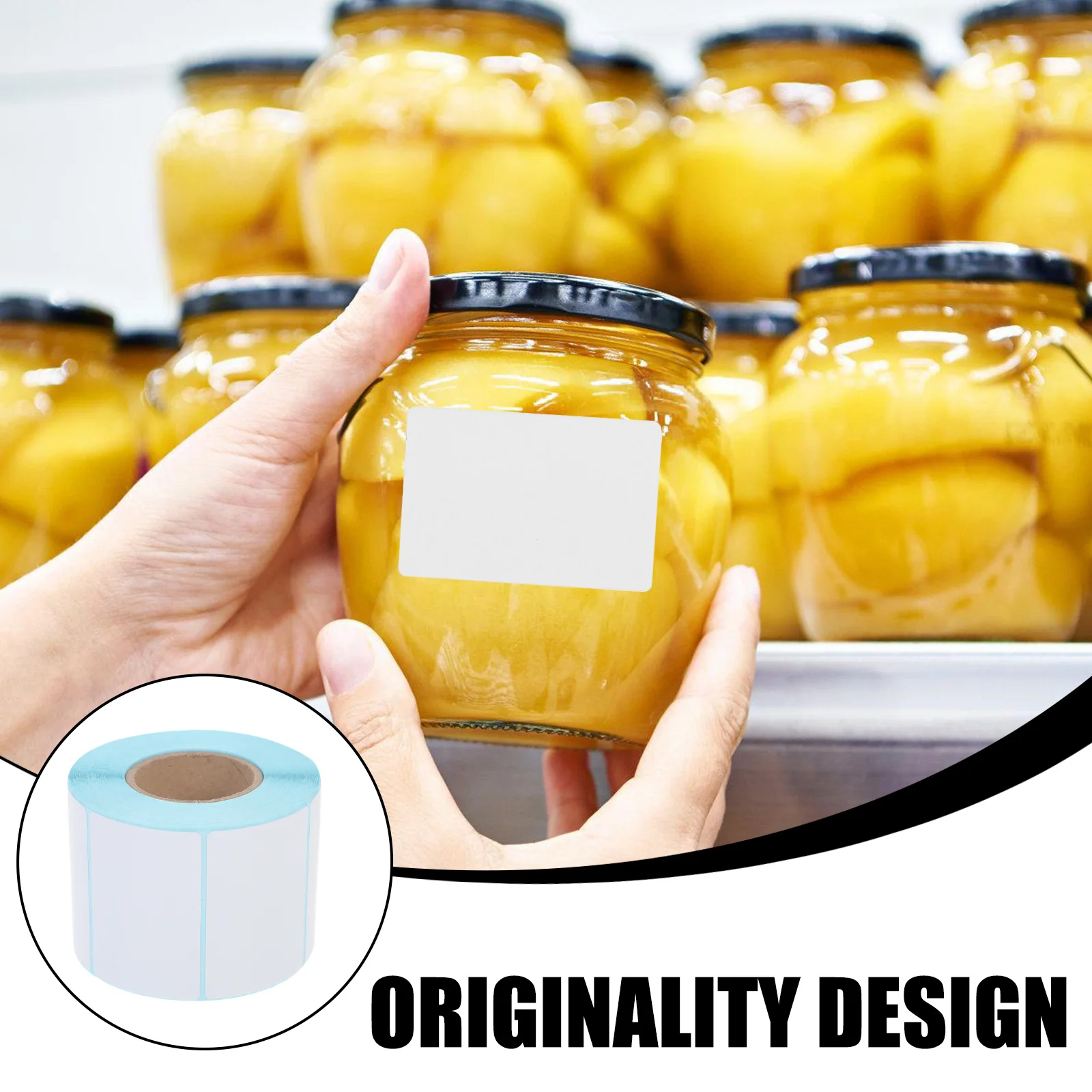 

1 Rolls Waterproof Oil-Proof Thermal Labels Multi-Purpose Sticky Shipping Address Price Name Labels Reusable Scratch Resistant