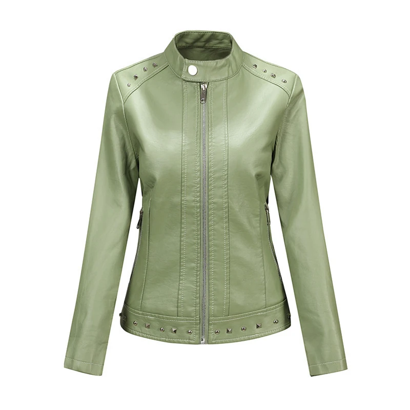 Herfst Winter Dames Pu Leren Jas Outdoor Meisjes Warm Lederen Biker Jassen Mode Vrouwelijke Punk Motorjassen Kleding