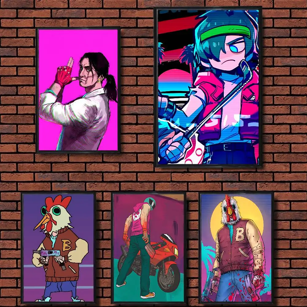 The Son Jacket  Biker Hotline Miami High Quality Dorm Living Room Aesthetic Wall Decoration Painting Poster Stickers Gift