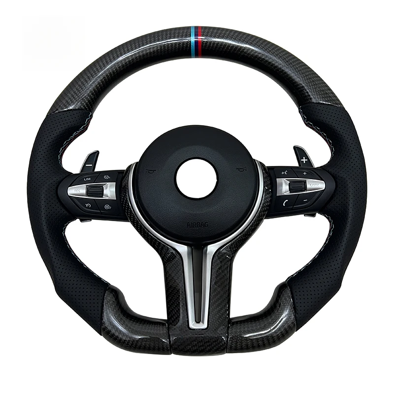 High Quality Leather Carbon Fiber Sport Steering Wheel F01 F11 F34 F35 F36 F30 F10 X5 F15 F16 F02 F06 M3 M4 M5