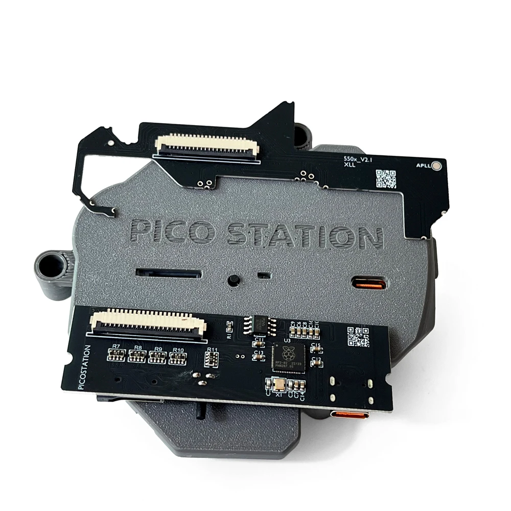 ps1用、pu-18-scph-55xxに対応した、新しいpicostation-rc5-odeキット。垂直挿入式、rp2040-microsdゲームローダー、光学ドライブエミュレーター、usb-c対応。