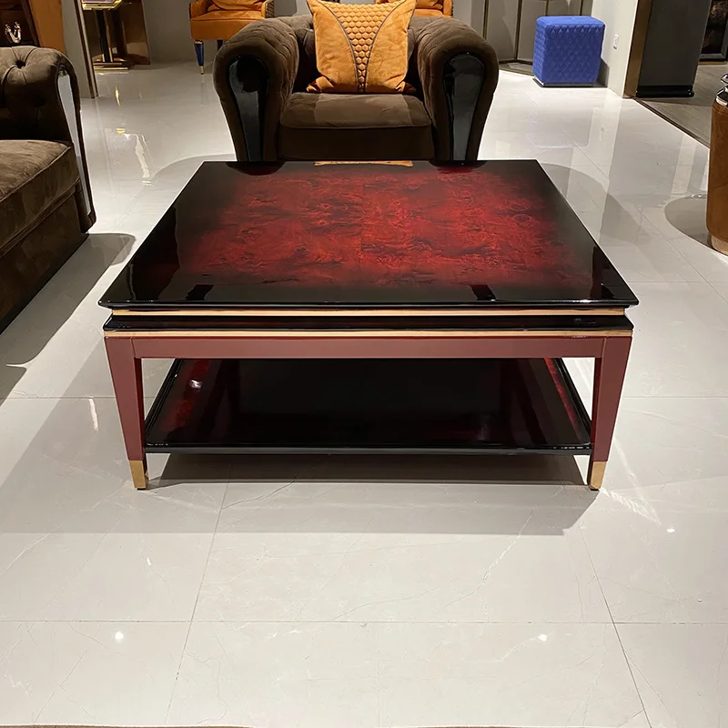 Table basse carrée de luxe légère