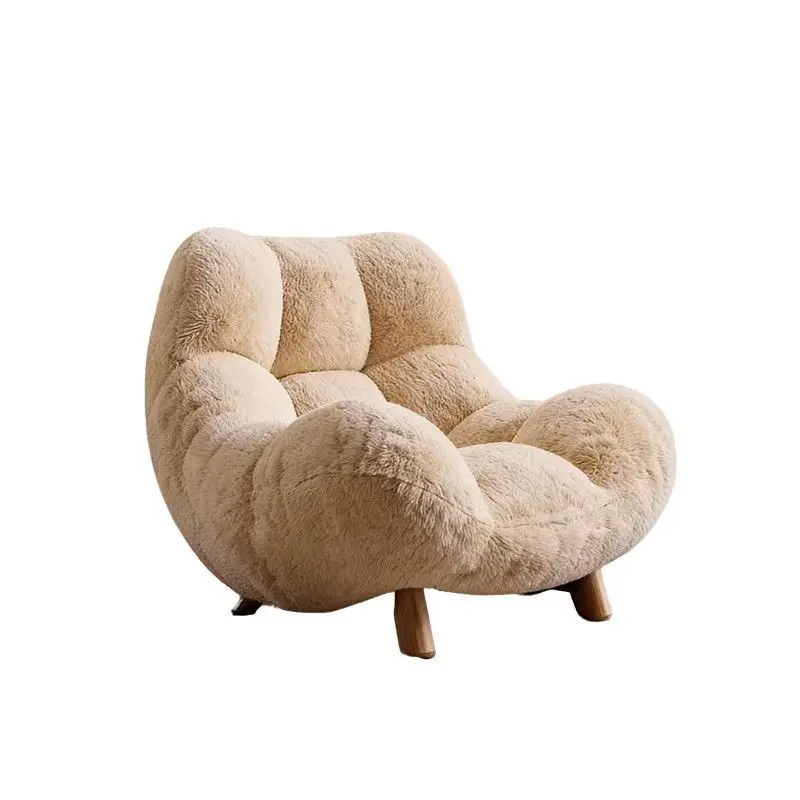 Single sofa chair designer back chair medieval retro homestay apartment lazy leisure small sofa