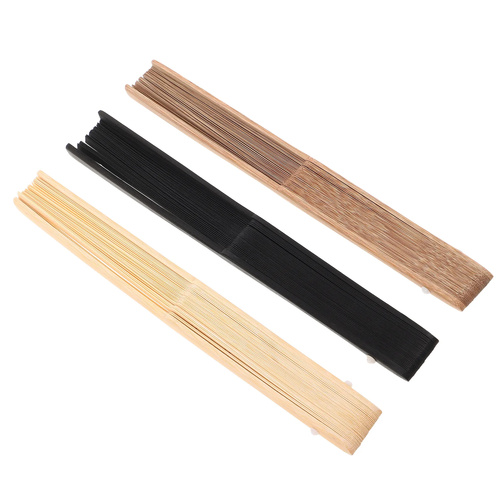 

3pcs Handmade Frame Bamboo Folding Fan Ribs Diy Craft Kit Portable Decorative Handheld Fan For Women Vintage Repair Accessories
