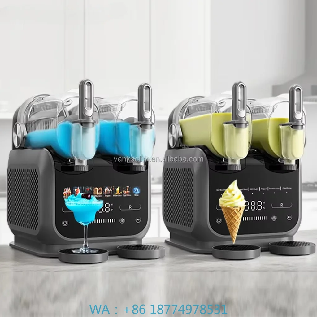 1.8L*2 Slushy Maker Frozen Drink Margarita Slush for Frozen Drinks Home Application