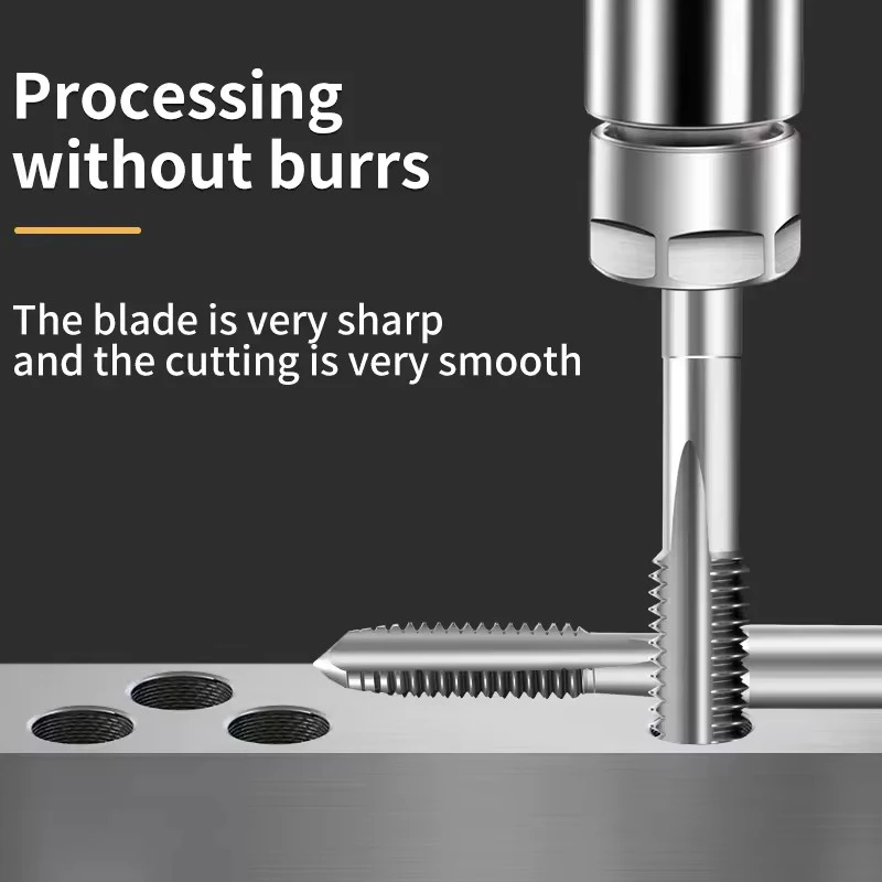 ZUANTONG HSSE-M42 JIS Standard Long Shank 100L 150L Without/TIN Coating Hand Tap Straight Fluted Tap M3-M12 Machine Screw Thread
