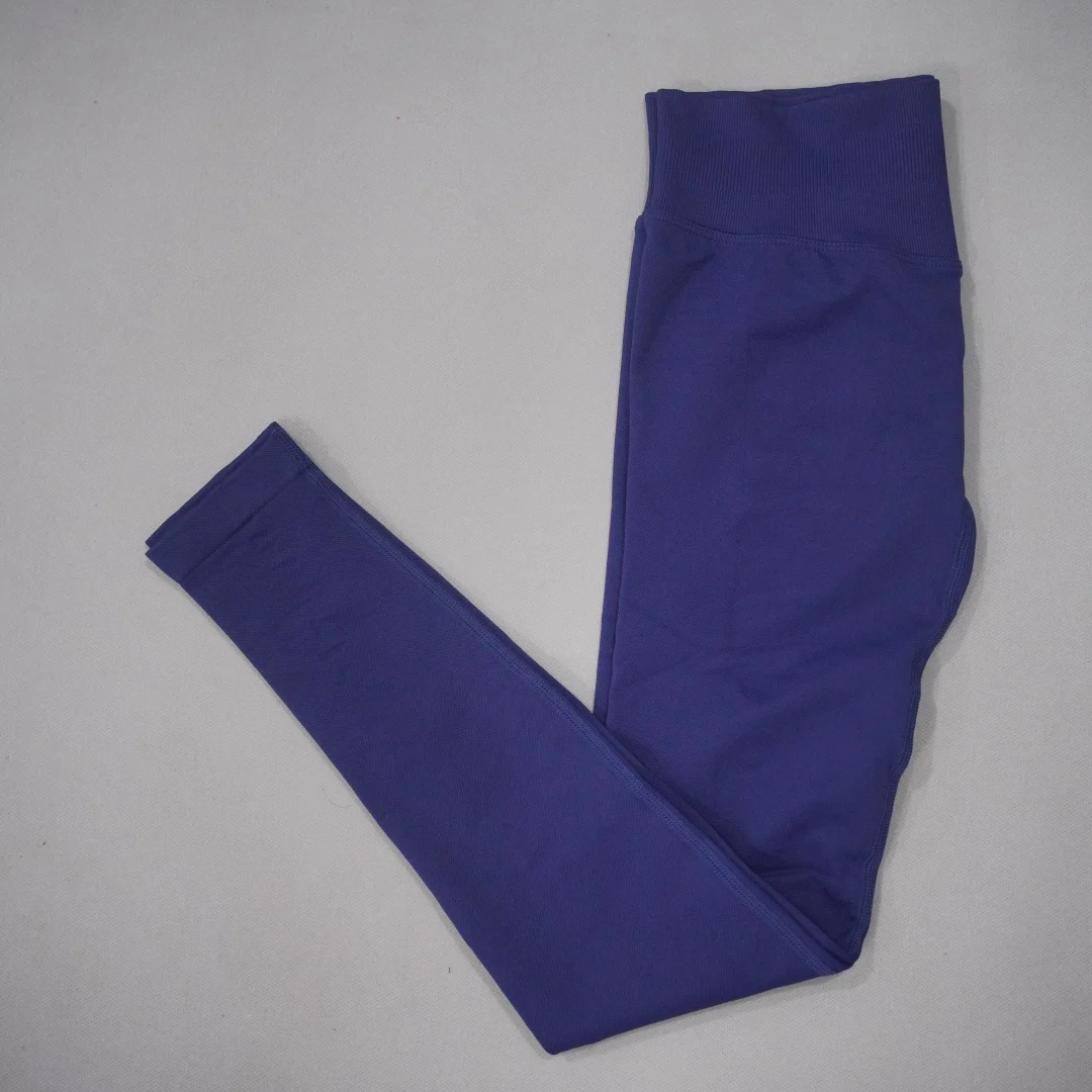 DF-LOGO Nieuwe Dames Naadloze Hoge Taille Yoga Leggings Bill Liftende Compressie Buikcontrole Gym Running Workout Slanke Sportbroek