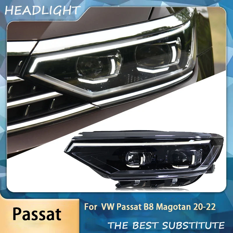 Car Headlights for VW Jetta mk6 Sagitar Headlight 12-2018 R8 LED Head Lamp DRL Turn Signal Projector Lens Automotive Accessories