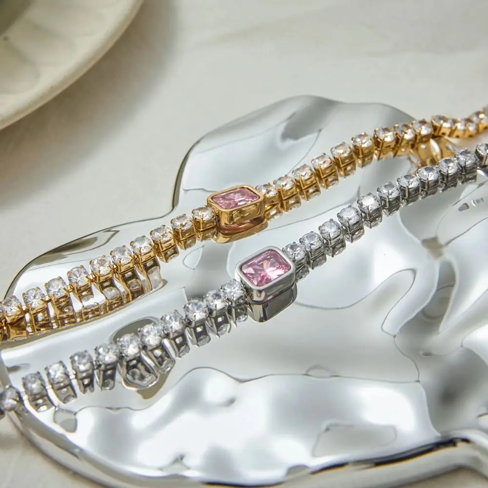 패션 쿠바 팔찌 방수 유럽과 미국의 세련된 매력 팔찌 럭셔리 하이 엔드 핸드 체인 핸드 액세서리