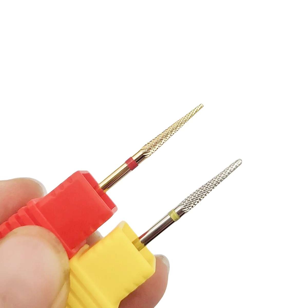 ステンレス鋼のマニキュアドリル,キューティクルカッター,ケアツール,シルバー,ゴールド,医療アクセサリー,1個