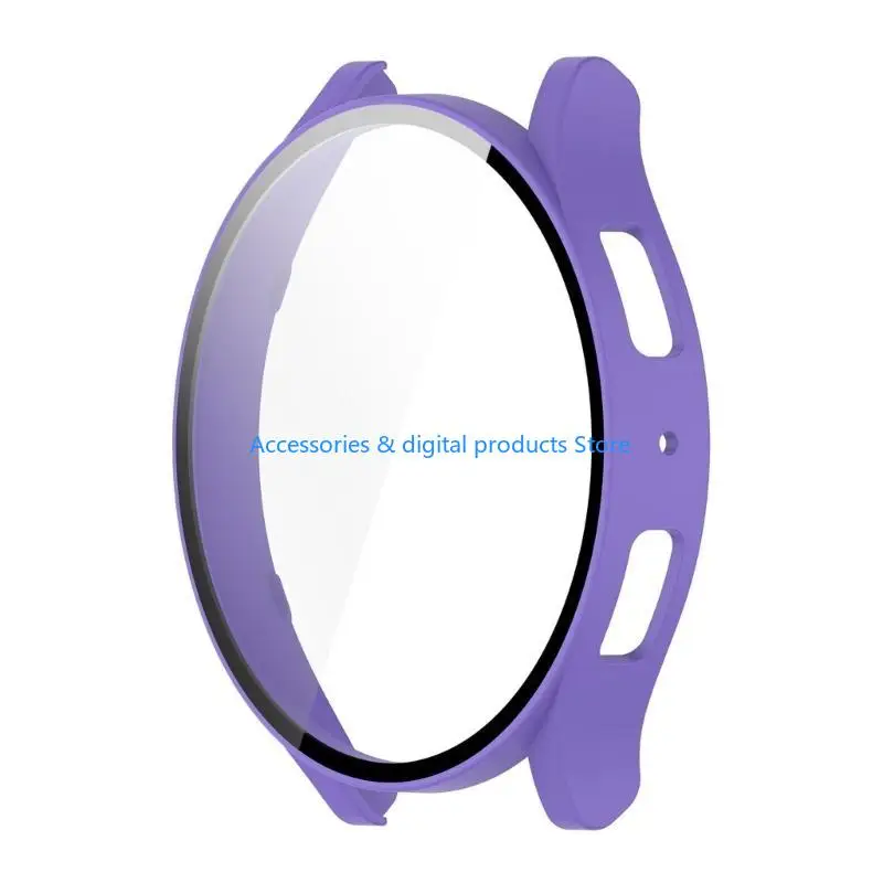 77JD Smartwatch Housing Tempered Glass Film Hard Cover Suitable for GalaxyWatch 6 Screen Bumper Shell Protector Shockproof