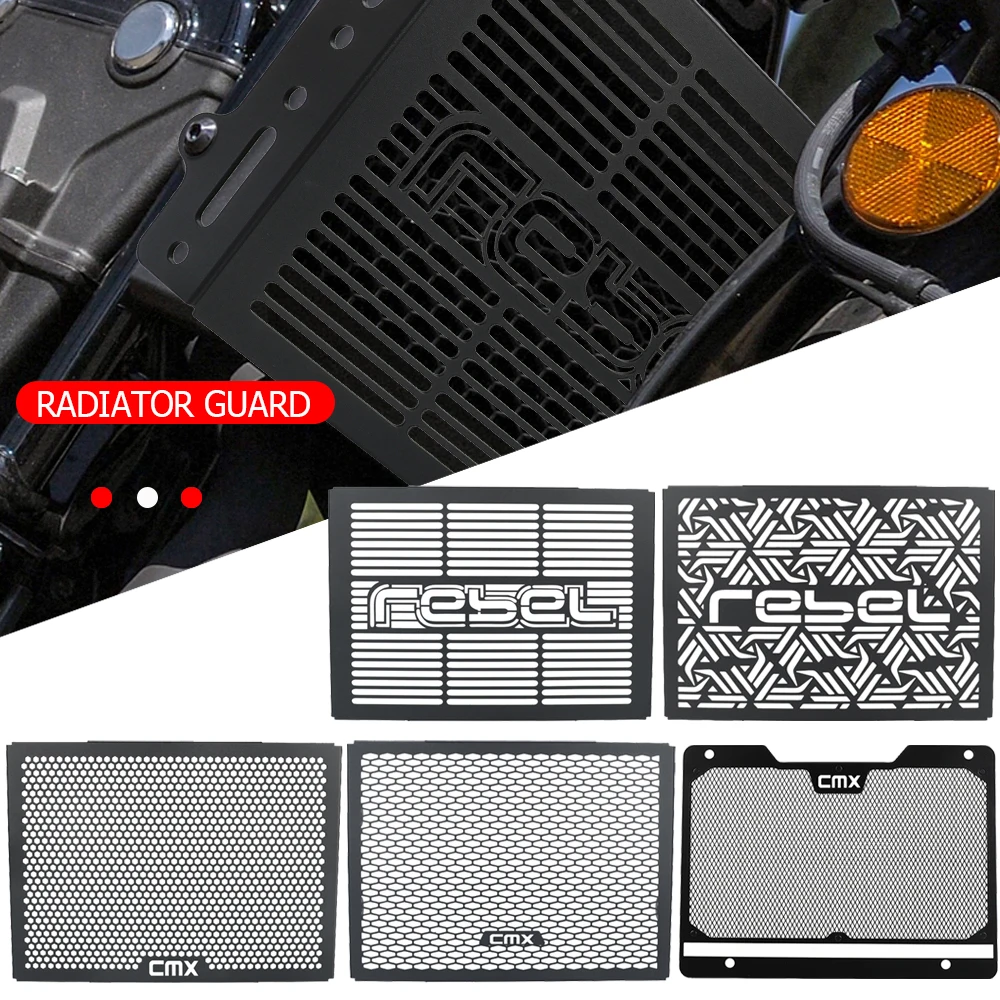 Motorcycle Radiator Grille Guard Cover Protection Water Tank Shield FOR HONDA REBEL CMX/CM 300/500 CL250/300/500 2023 2024-2026
