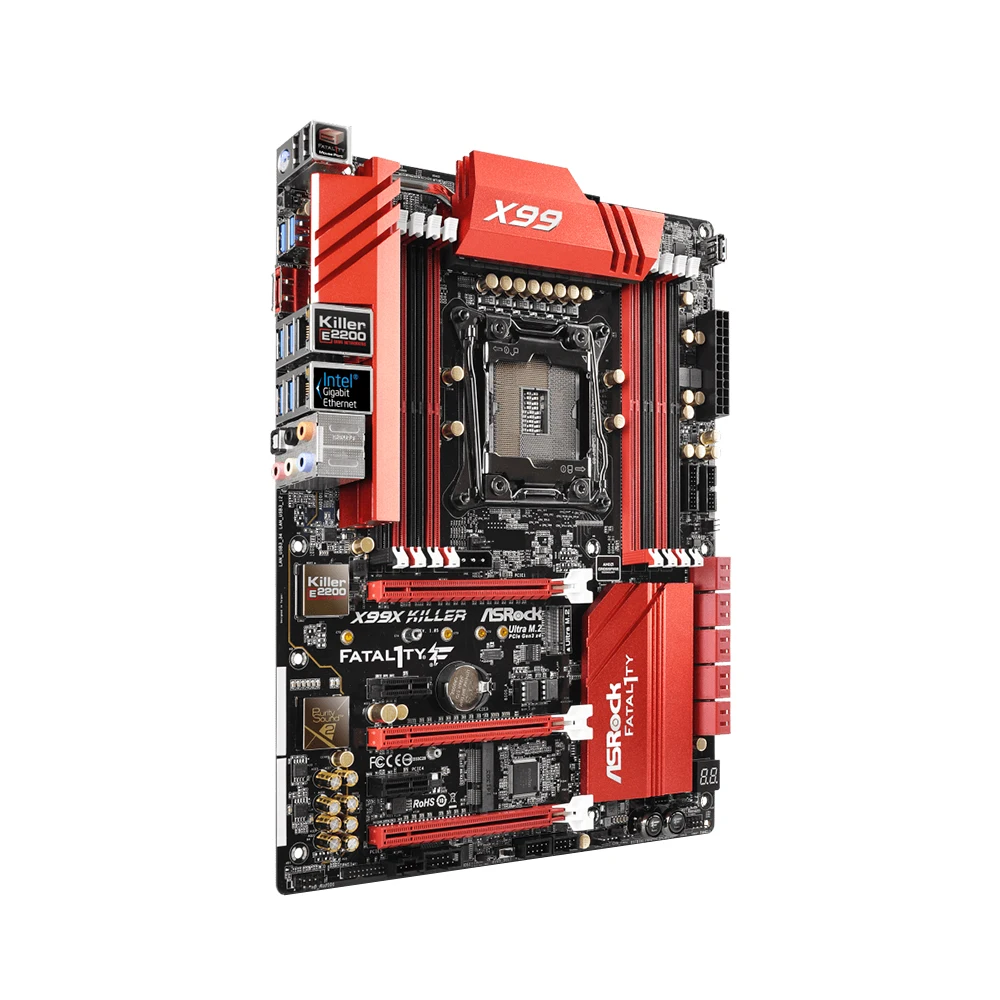 ASRock Fatal1ty X99X Killer Motherboard LGA 2011-3 Intel Xeon E5 V3&V4 i7-6900K 6800K CPU 8xDDR4 RAM SATA3 NVME M.2 Slot ATX