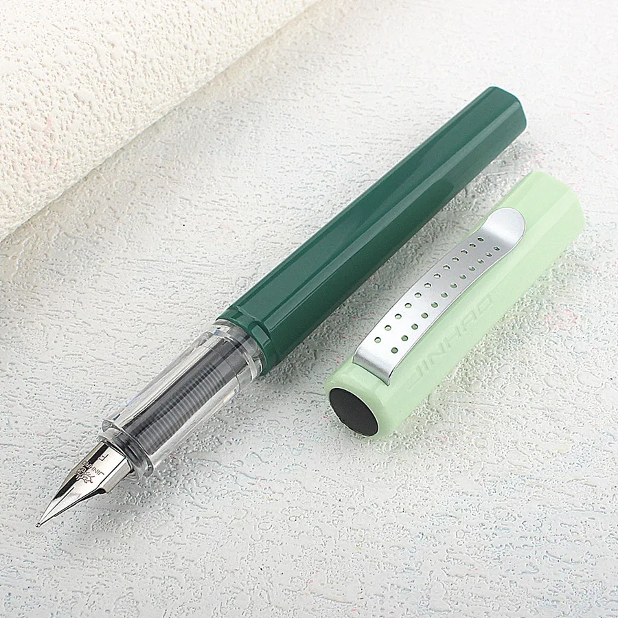 Jinhao 166 Fountain Pen 0.5mm Extra Fine Nib Sliver Clip Luxury Elegant Pens Writing Office School Supplies Stationery