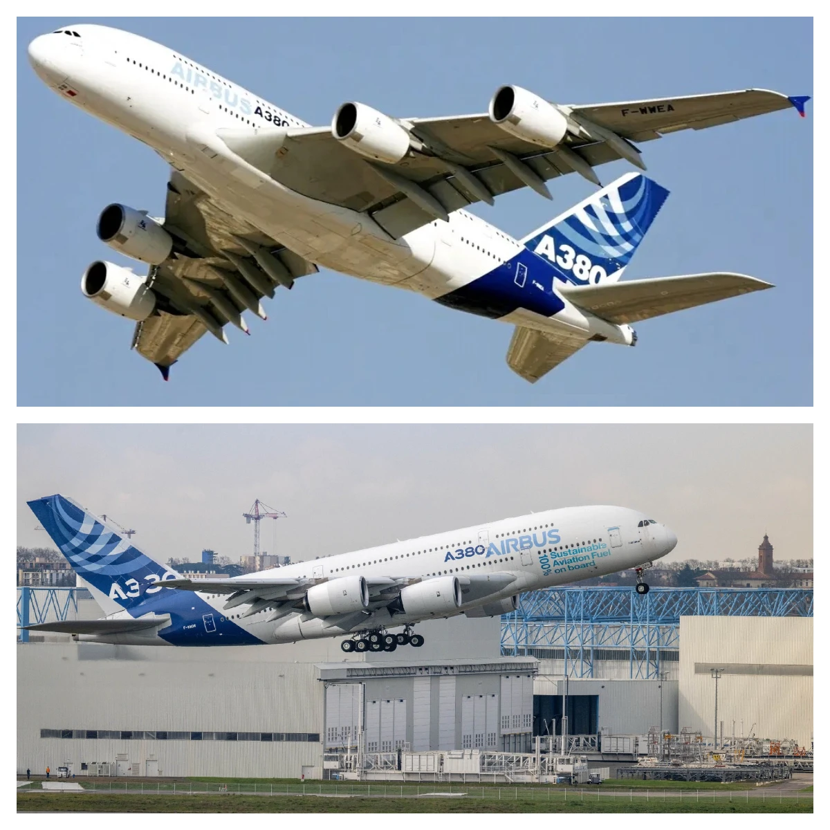 

A380 Prototype Airlines 1/160 Scale 46CM Home Decorations Die-Cast Resin Airplane with Model Plane Building Kit Collection