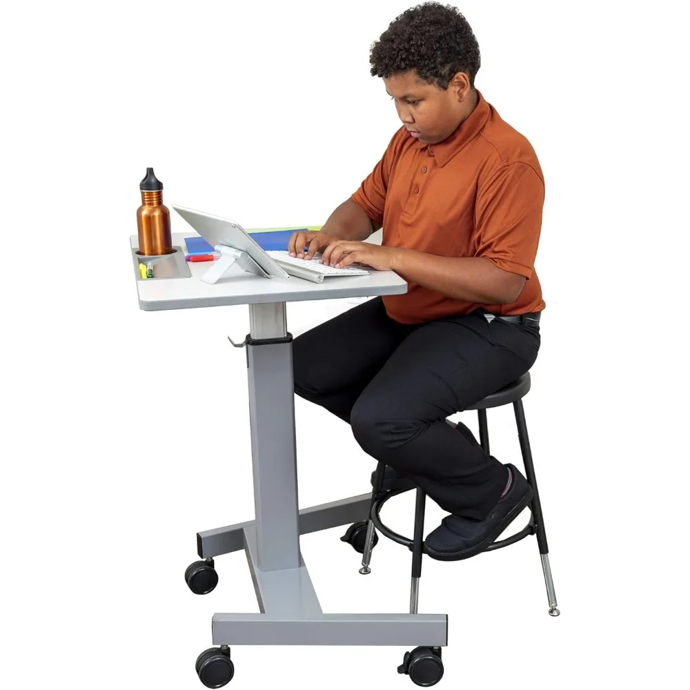 Step Stools, Stand Up Desk Store Stackable Adjustable-Height Classroom 25"D x 25"W x 31.8"H, Office Workstation Stool