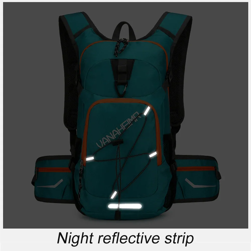 1PC Lightweight Reflective Hydration Backpack, Running Backpack with 2L Water Bladder, Hydro Water Daypack for Cycling Hiking