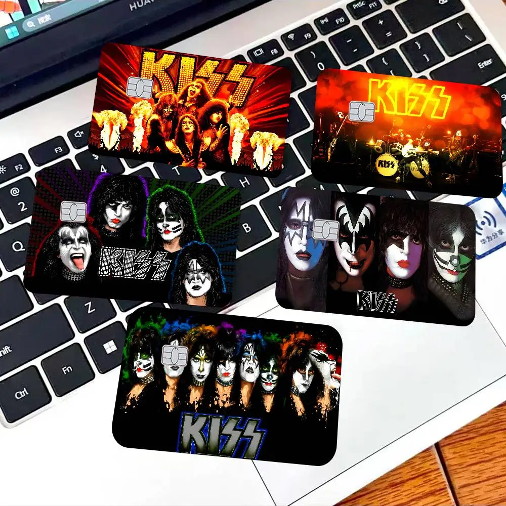 Retro KISS Rock Band Anime Young Creidt Card Debit Card Sticker Film Case Front Tape for Small Big Chip No Chip view 4
