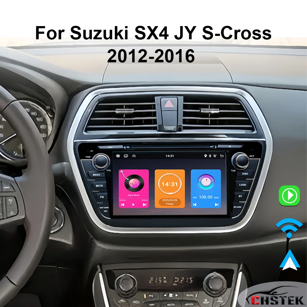 CHSTEK Car Radio Navigation For Suzuki SX4 JY S-Cross Crossover 2012 2013 2014 2015 2016 4G BT Multimedia WIFI Auto Audio Stereo
