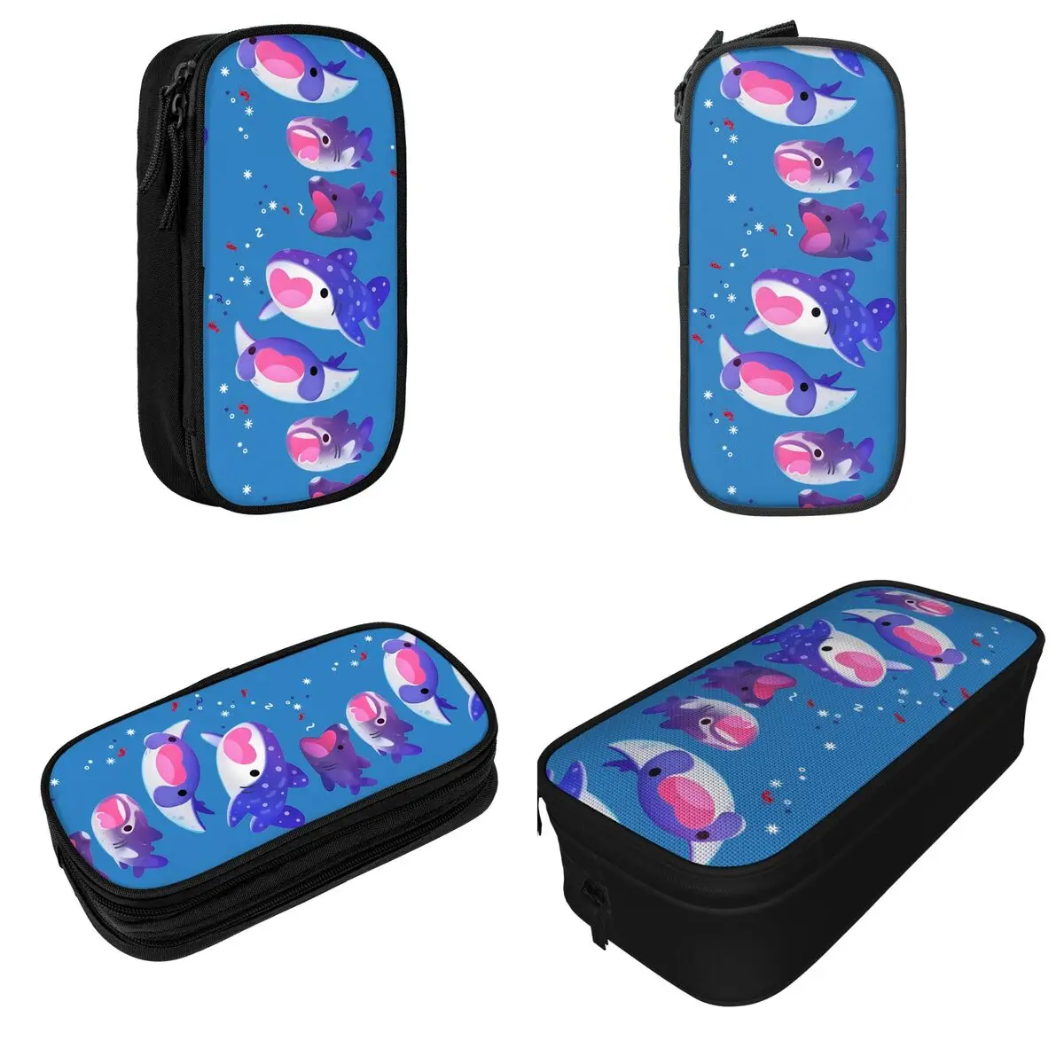 Lovely Planktivore Shark Marine Cute Pencil Cases Pencilcases Pen Box Student Large Storage Bag Students School Gift Stationery