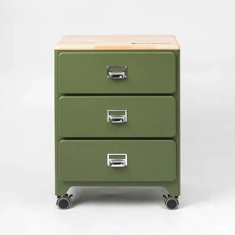 Kommode im japanischen Stil, Wohnzimmerschrank mit Rad, Handwagen-Aufbewahrungsschrank im Retro-Stil, Möbel mit Loch zum Aufhängen