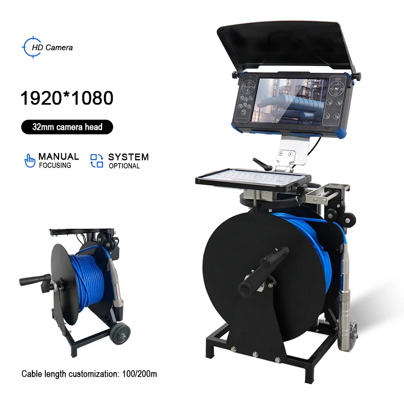OEM Industrial Borehole Lens HD IP68 Underwater Well Camera Factory Manufactured For Deep Water Inspection Night Vision SD C