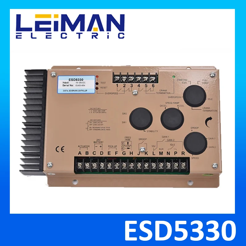 ESD5330 Diesel Genset Engine Speed Control Dual Element Speed Switch Variable Speed Governor for Heavy Duty Actuators ESD5330