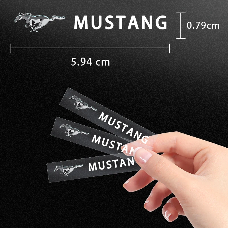 New Car Interior Sticker Central control Decals Emblem Badge For Ford Mustang Universal Big Size Mustang Shelby GT Car Styling