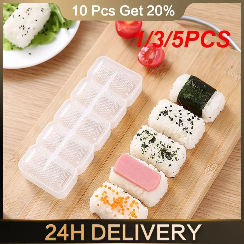 1/3/5PCS Gimbap Mold Not Easy To Damage Easy To Release Film Homemade Sushi Sushi Mold Lunch Tool Innovative Design