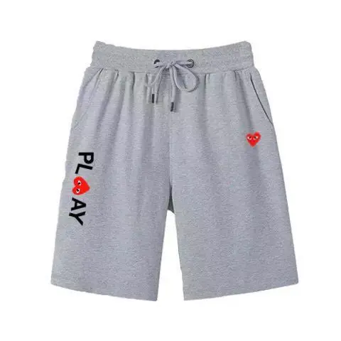 Kawaku Hongxin Baoling Pure Cotton Terry Shorts Men's Women's Love Sweatpants Five-point Pants Casual Pants Medium Pants Tide