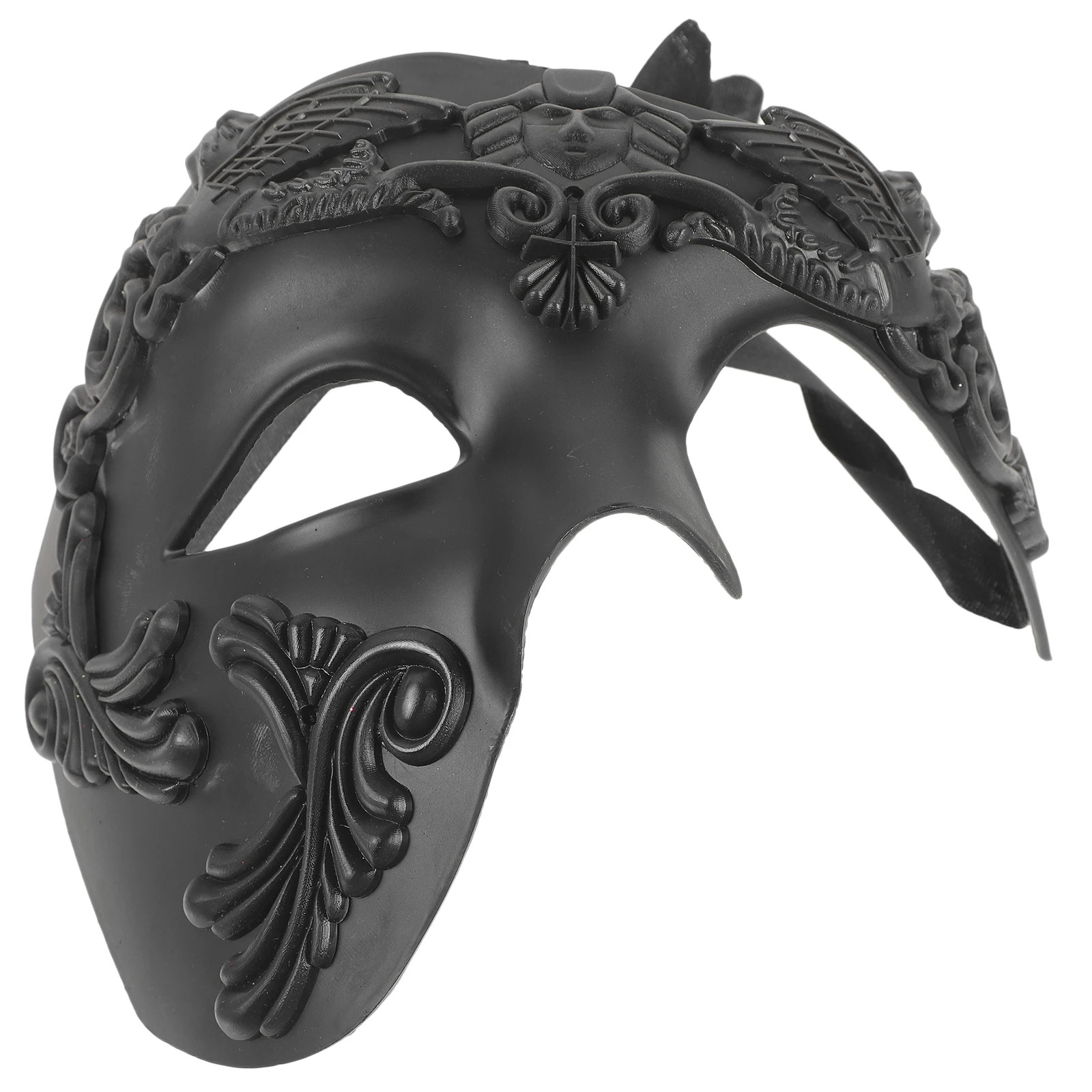 

Roman Soldier Mask Masquerade Party Halloween Cosplay Men Half Face Copper Color Lightweight Safe Material Unique Design Greek