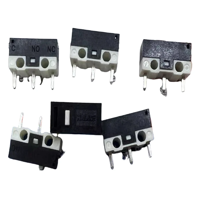 10PCS/LOTS Taiwan for Himake White Mouse Switch for 3 Pins Micromotor 5 Million Times long life Span