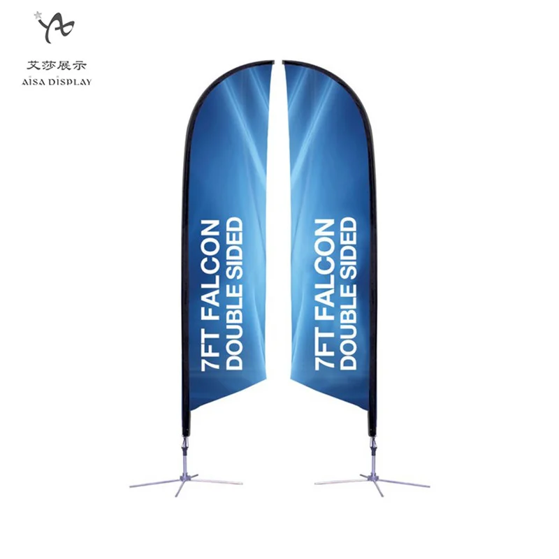 Custom Printed Beach Flag Promotion Outdoor Sport Race Flags Advertising Swooper Feather Flag Outdoor Business shop sign banner
