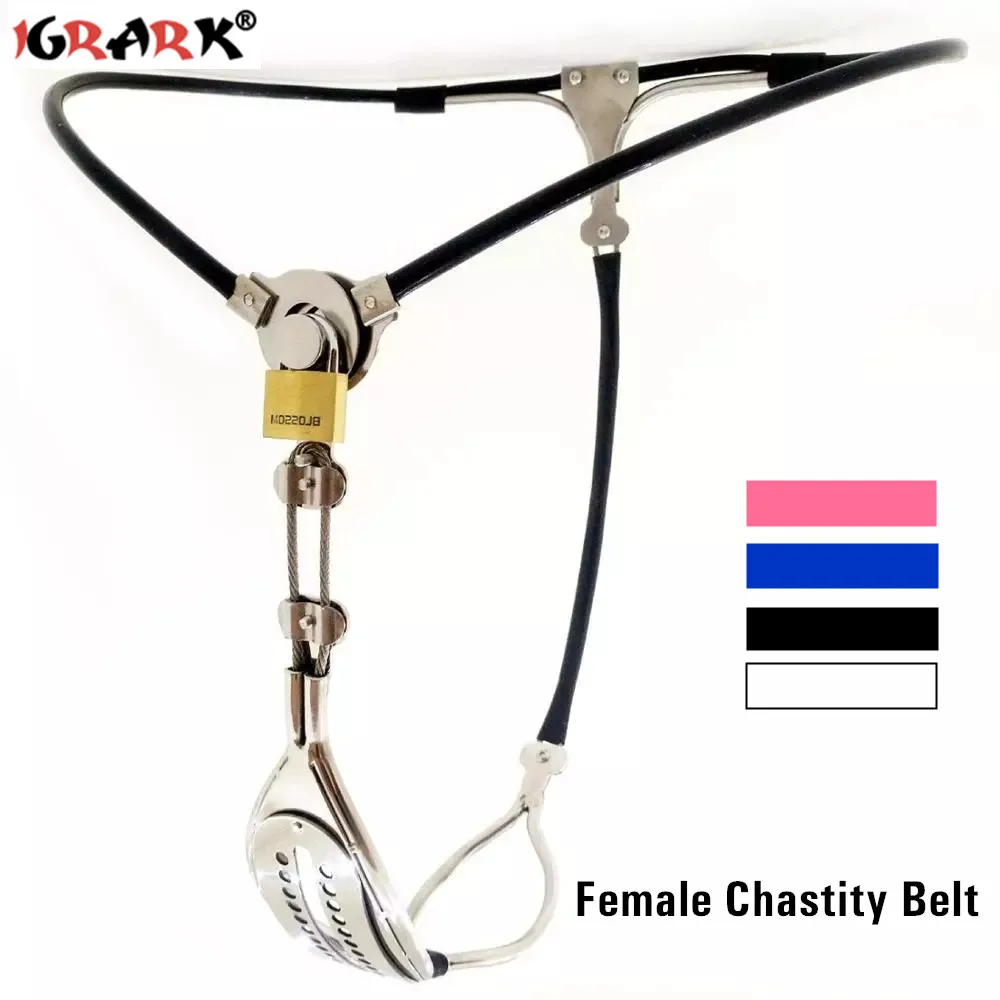 

Female BDSM Chastity Forced Orgasm Belt Leather Bondage Strap-on Harness Vagina Underwear Sex Toys For Women Adult Erotic Games