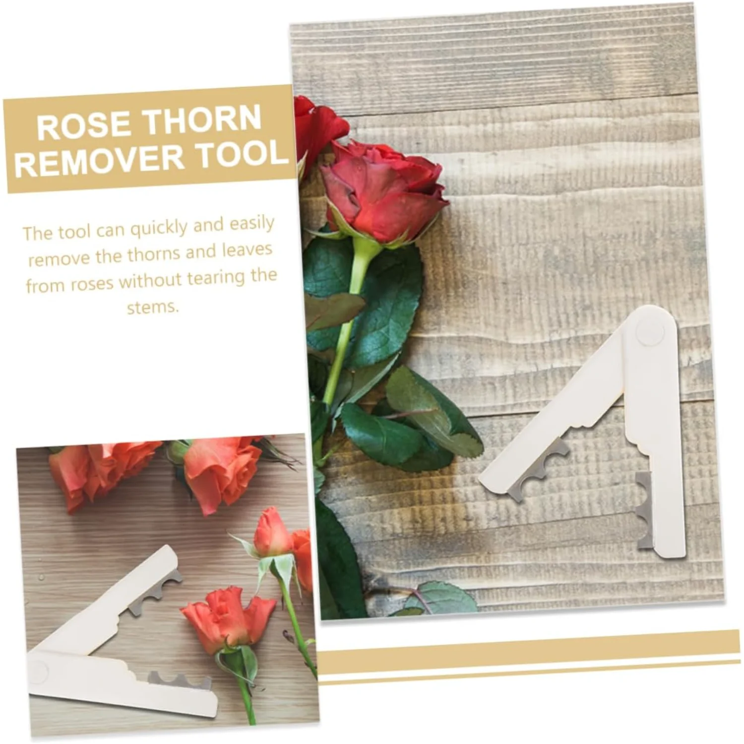 2pcs Leaf Tool Rose  Tool Tree Pruner Hand Tools Thorn Leaf Remover Tool Thorn Thorn Leaf Rose Leaves Tool Florist Rose