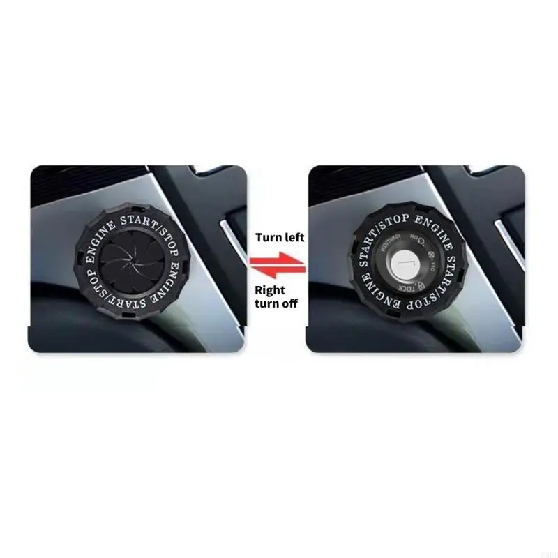 6XDF Universal ABS Rotating Engine Start Stop Button Cover For Motorcycle And Car With Dustproof Waterproof Design