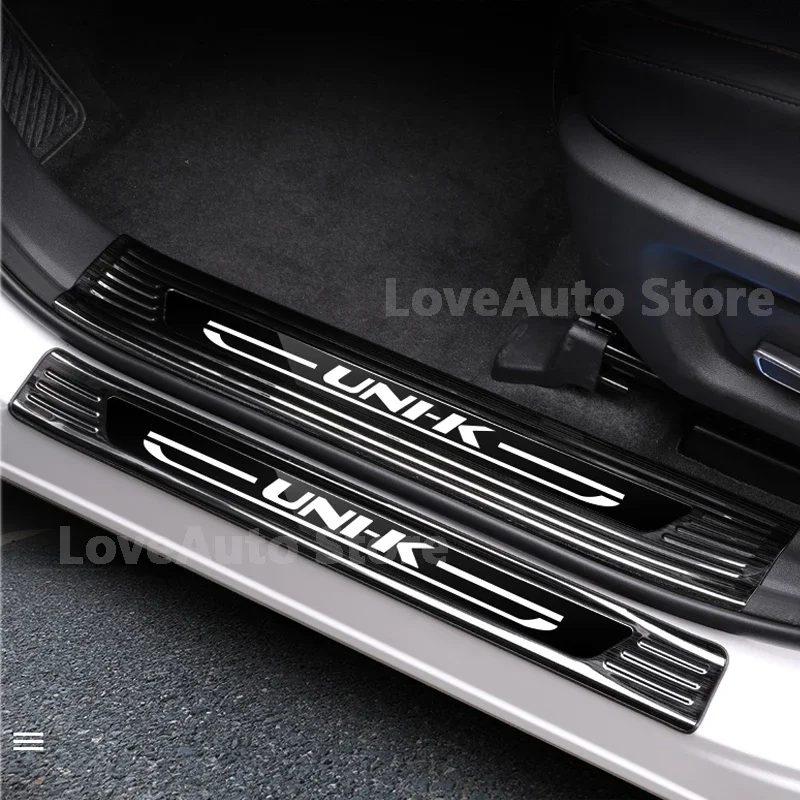 For Changan Unik Uni-k 2021 2022 2023 Interior Exterior Threshold Door Sill Decoration Strip Stainless Steel Welcome Pedal