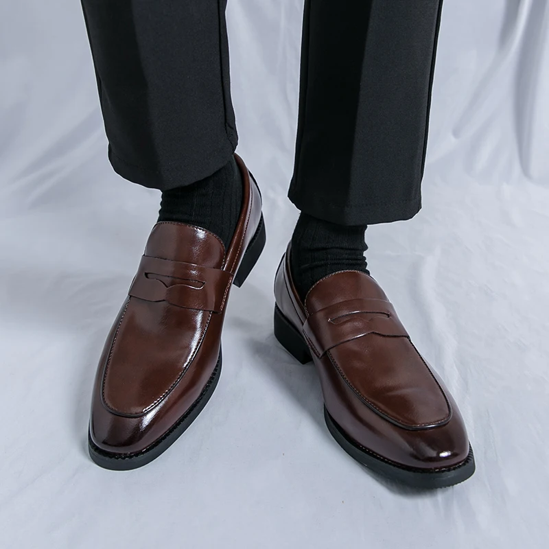 

Business men's loafer Classic and comfortable minimalist style Office Adults Daily casual leather shoes 38-46 Hot selling