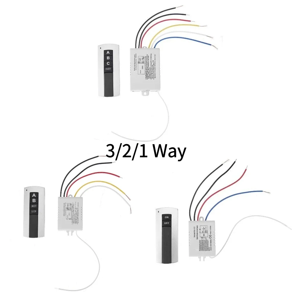 220V Smart Light Switch 3/2/1 Relay Wireless Remote Control Switch Light Digital Smart Life Home for 300W Energy-saving Lamp