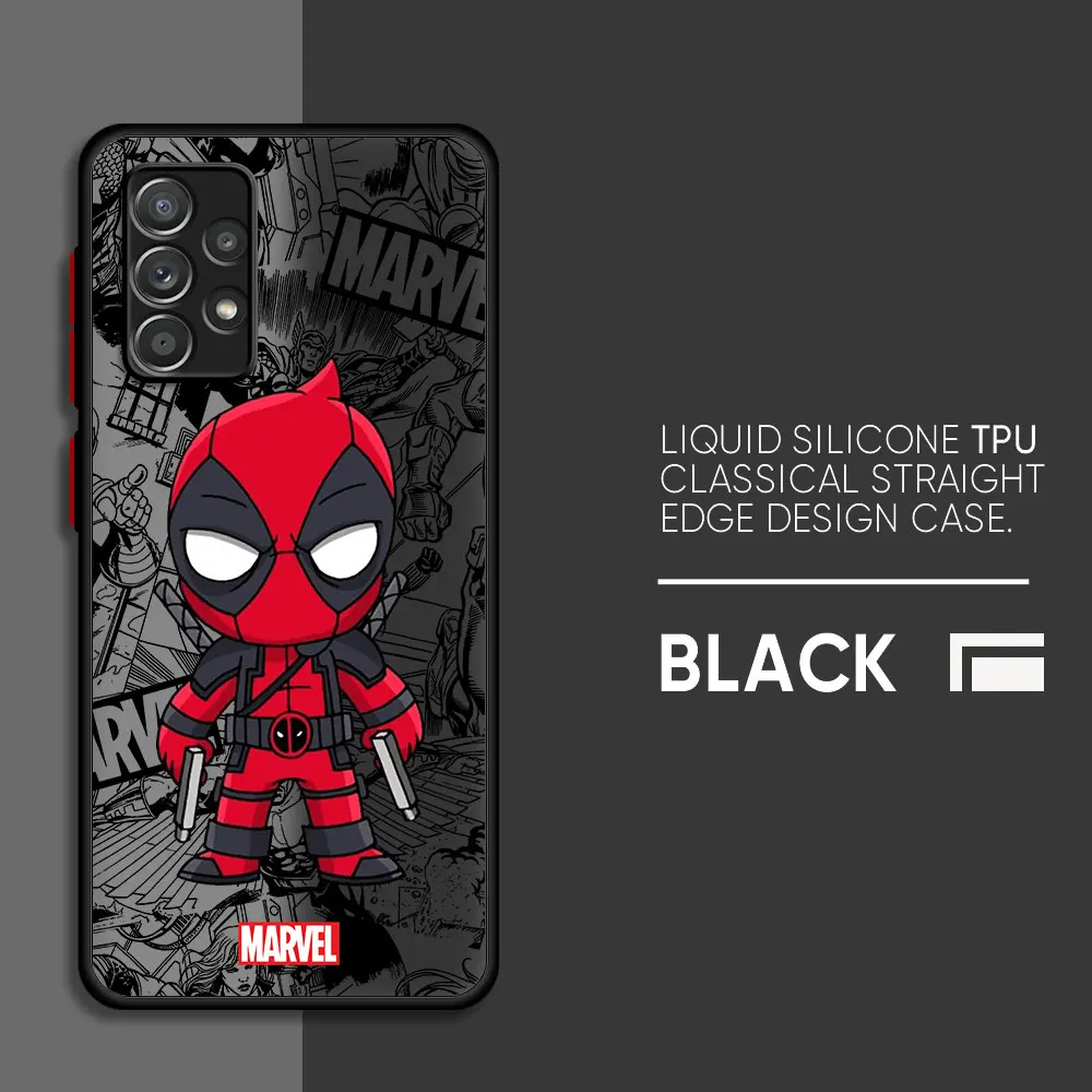 Cartoon Marvel Groot Spiderman Phone Case for Samsung Galaxy A32 A52 A33 A22 A24 A54 A13 A34 A12 A73 A23 A72 A14 A53 Cover