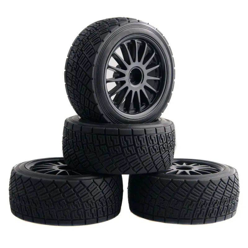4PCS 2,2 Zoll Felgen Nabe & 80MM Reifen Reifen RC AUTO TEIL RC AUTO 1/10 Fit 1:10 HPI WR8 Flux Rally 3,0 110697 94177 – Detail 4