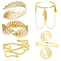 Bohemian Egypt Bar Curve Geo Open Upper Arm Cuff Armlet Armband Bangle Wedding Viking Bracelet Fashion Jewelry Halloween Cosplay