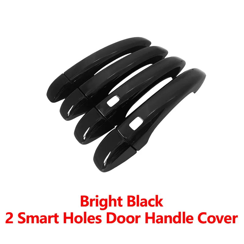 Carbon Fiber Door Handle Cover Trim For Renault Espace MK5 2015 - 2024 Chrome Silver Car Decoration Accessories