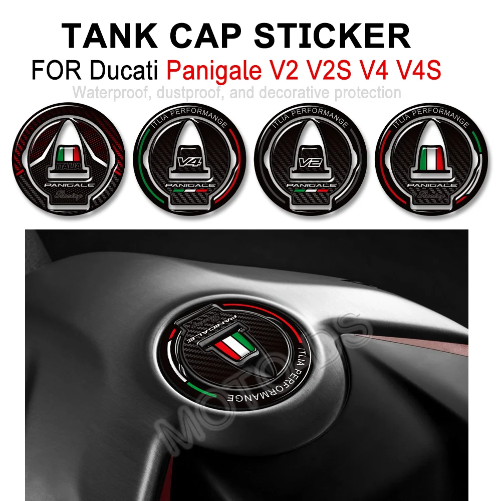 

For Ducati Panigale V2 V2S V4 V4S V4R S R 899 959 1199 1299 Motorcycle Fuel Tank cap Protector Stickers decals Waterproof kit