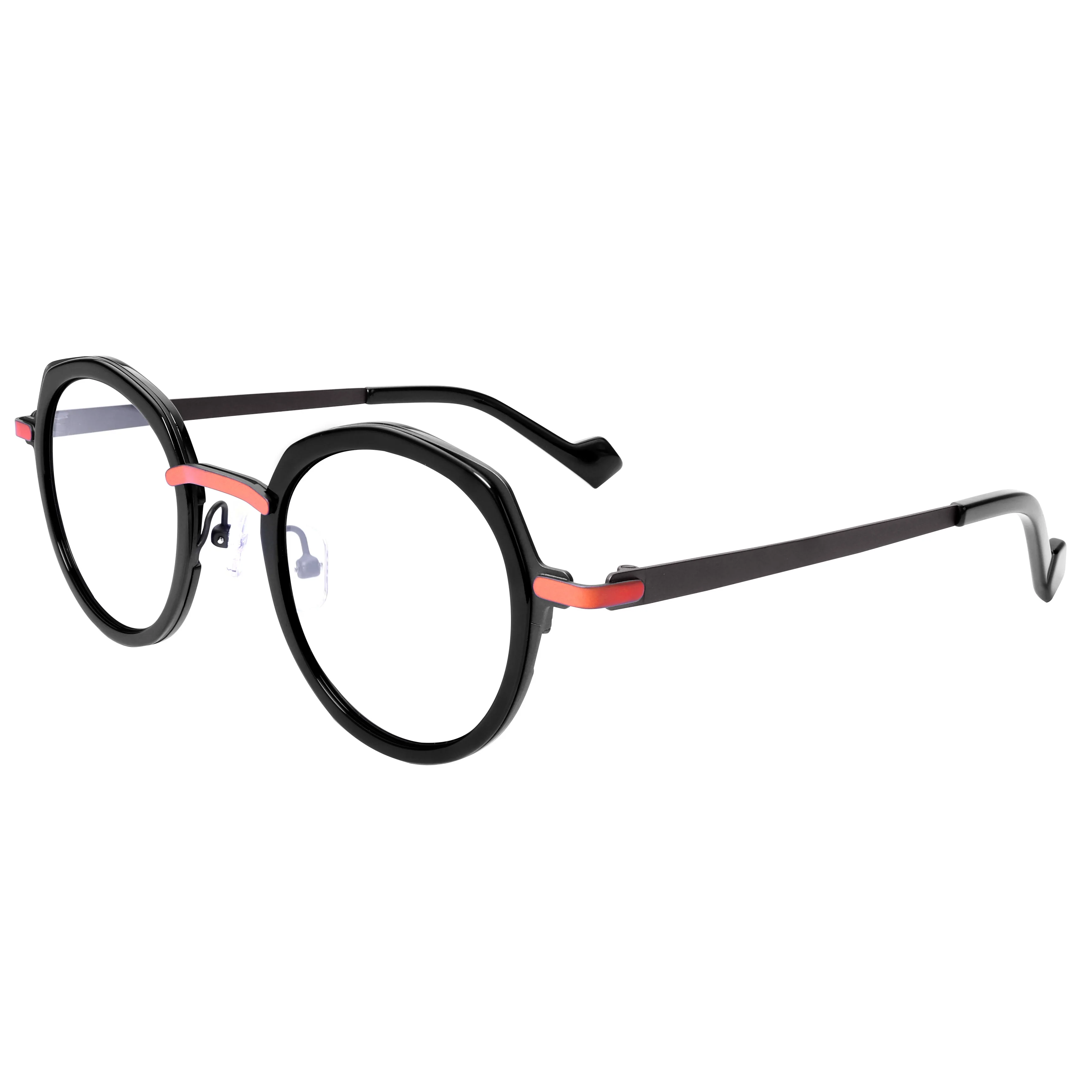 VZONE Geometric Acetate Luxury Glasses Frames Mixed Color Vintage Style Statement Designer Eyewear for Women And Men