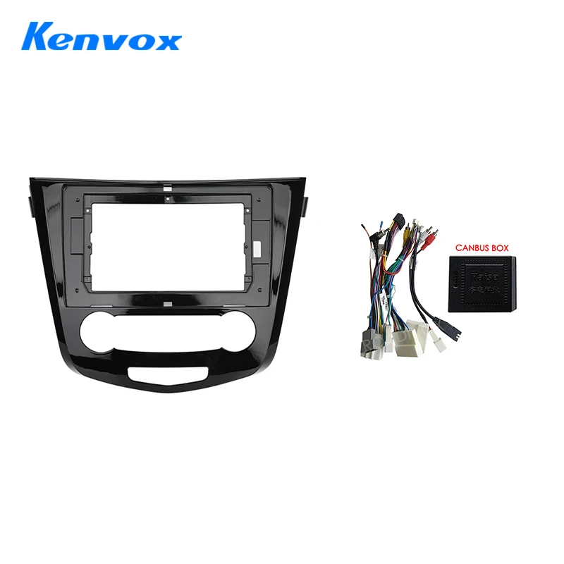 

KENVOX 2 Din Car radio 9'' Face Frame For Nissan Qashqai J11 Nissan X trail T32 2014 2017 Fascia Stereo Panel Dash Kit